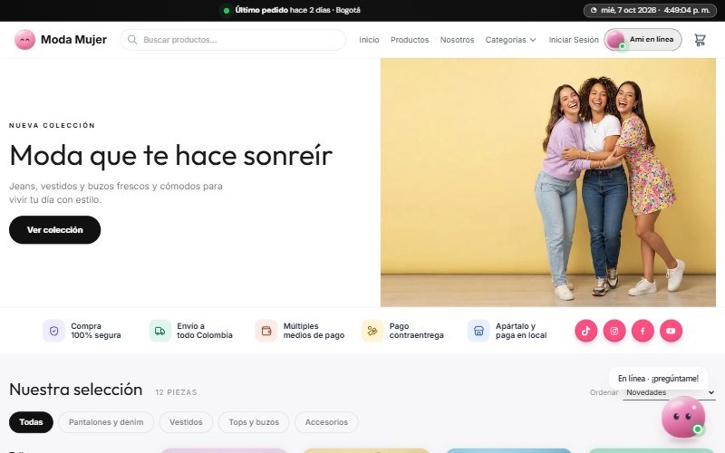Tienda de ejemplo Moda Mujer
